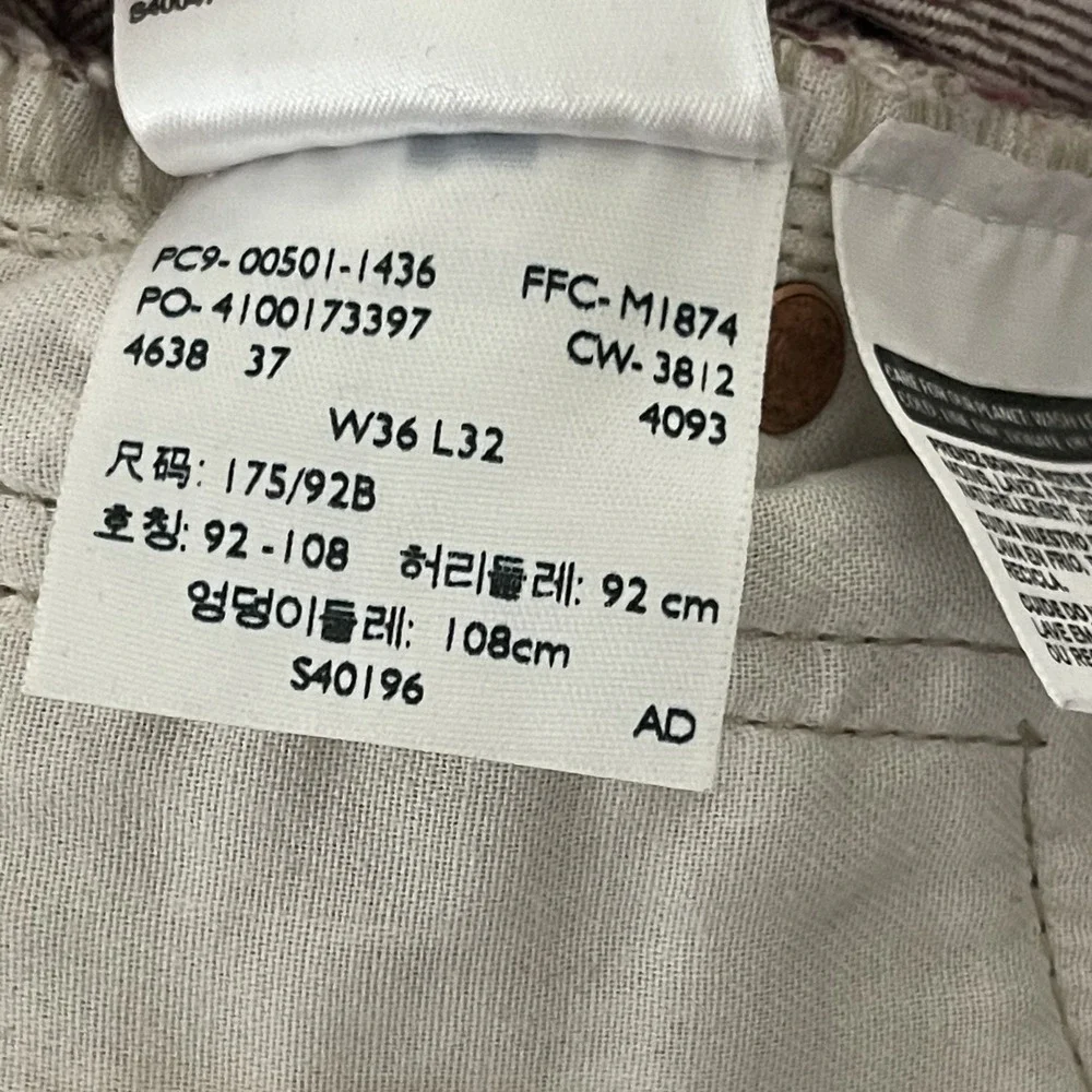 Levis 501 Jeans Mens 34x27 Pink‎ Red Cotton Straight Denim Mid Rise READ